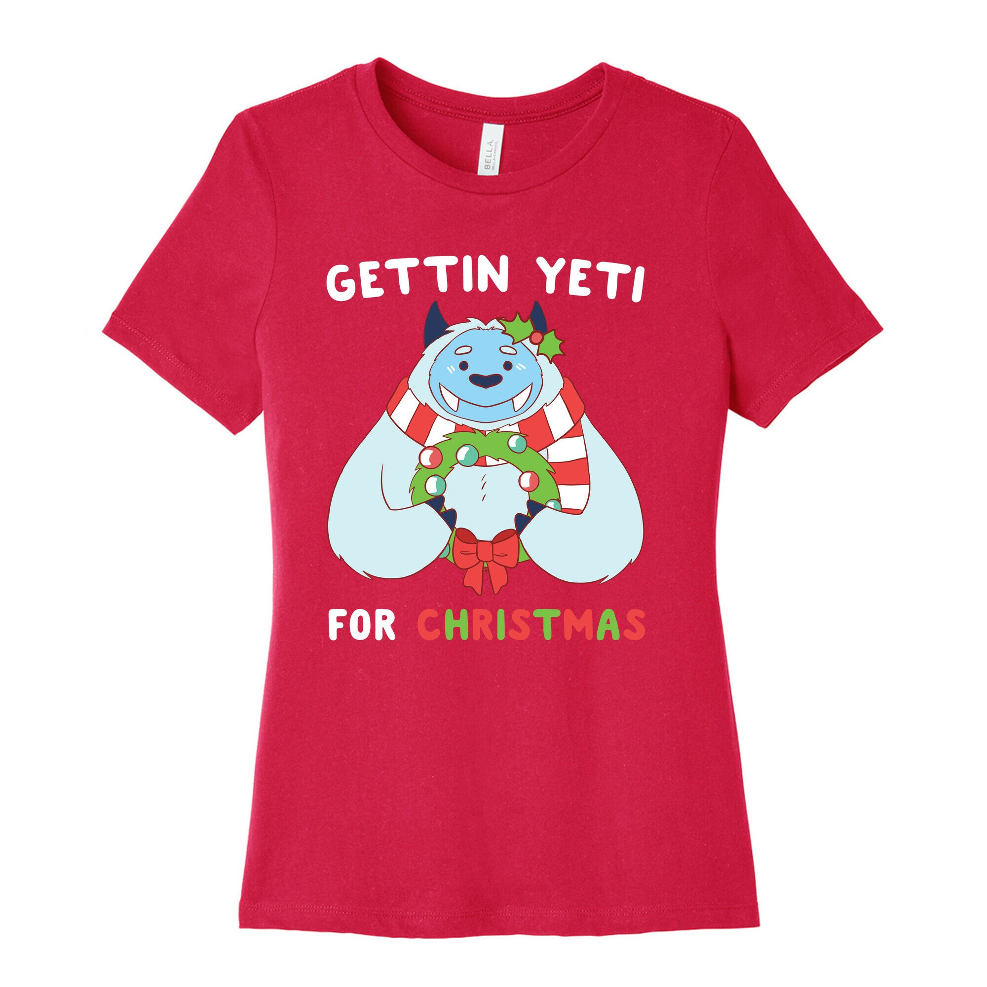 Gettin' Yeti for Christmas  Women's Cotton Tee